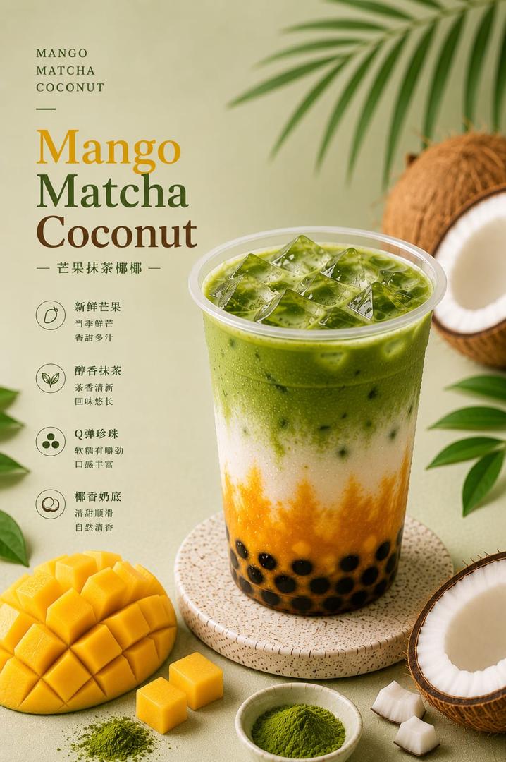 Mango Matcha Coconut