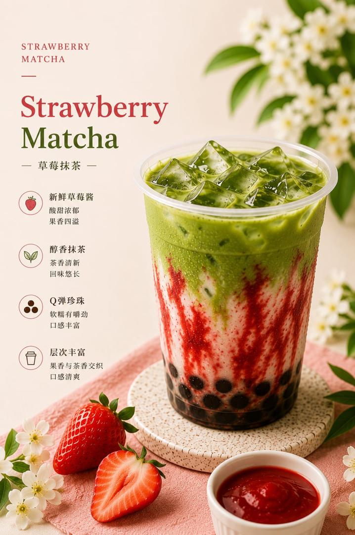 Strawberry Matcha